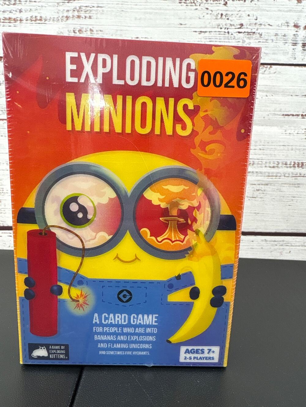 NEW Exploding Minions Family Party Card Game Exploding Kittens Ages 7+ Sealed